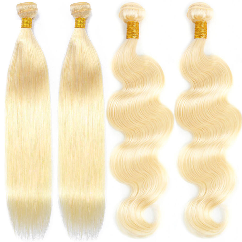 Straight 1 Bundle 613 Blonde 100% Human Virgin Brazilian Hair Weaves Sale Store COMELYHAIRS®