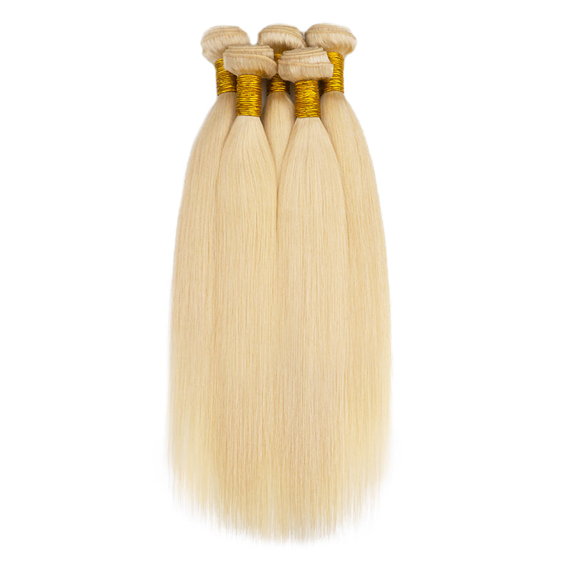Straight 1 Bundle 613 Blonde 100% Human Virgin Brazilian Hair Weaves Sale Store COMELYHAIRS®