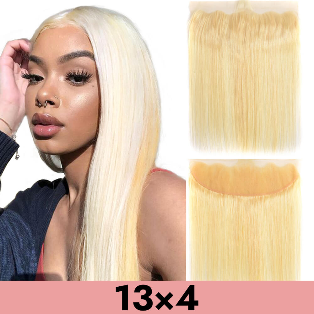 613 blonde 13x4 frontal transparent lace human virgin hair straight bodywave COMELYHAIRS™