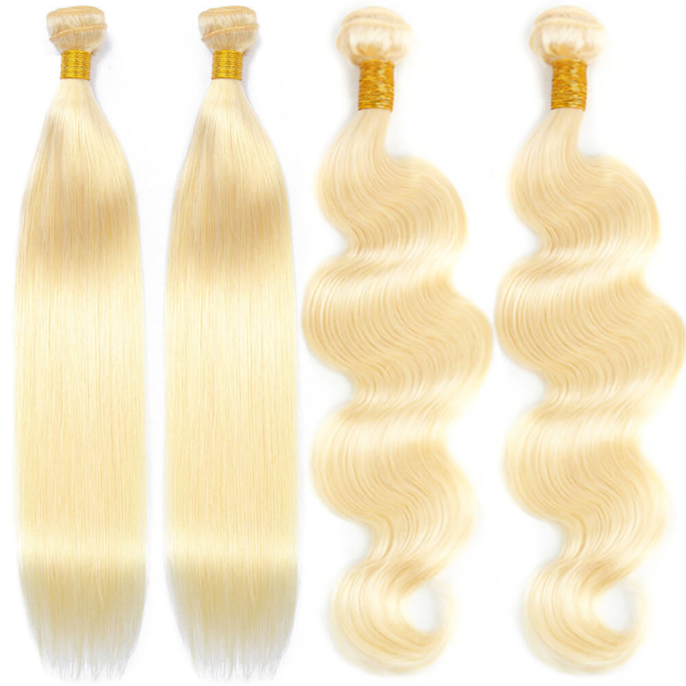 Body wave 1 Bundle 613 Blonde 100% Human Virgin Brazilian Hair Weaves Sale