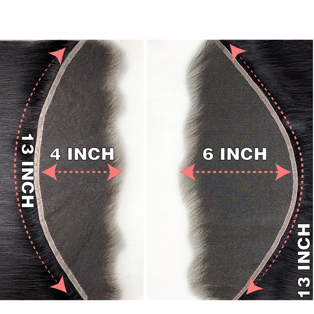 13x4 frontal HD lace transparent lace human virgin hair natural black straight bodywave deepcurl deepwave Kinky COMELYHAIRS™