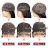Straight 4x4 closure wig HD lace Transparent lace natural color 180%  250% human virgin hair COMELYHAIRS™