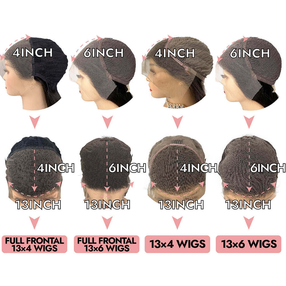 Deep wave HD lace wig deepwave 5x5 13x4 13x6 closure wig lace front full frontal wig 180% 250% #4/27 Highlight human virgin hair COMELYHAIRS™