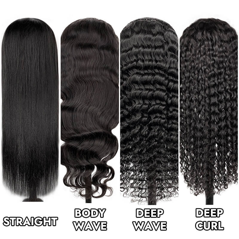 HD 5x5 closure wig 180% 250% straight bodywave deepwave deepcurl glueless full closure wigCOMELYHAIRS™