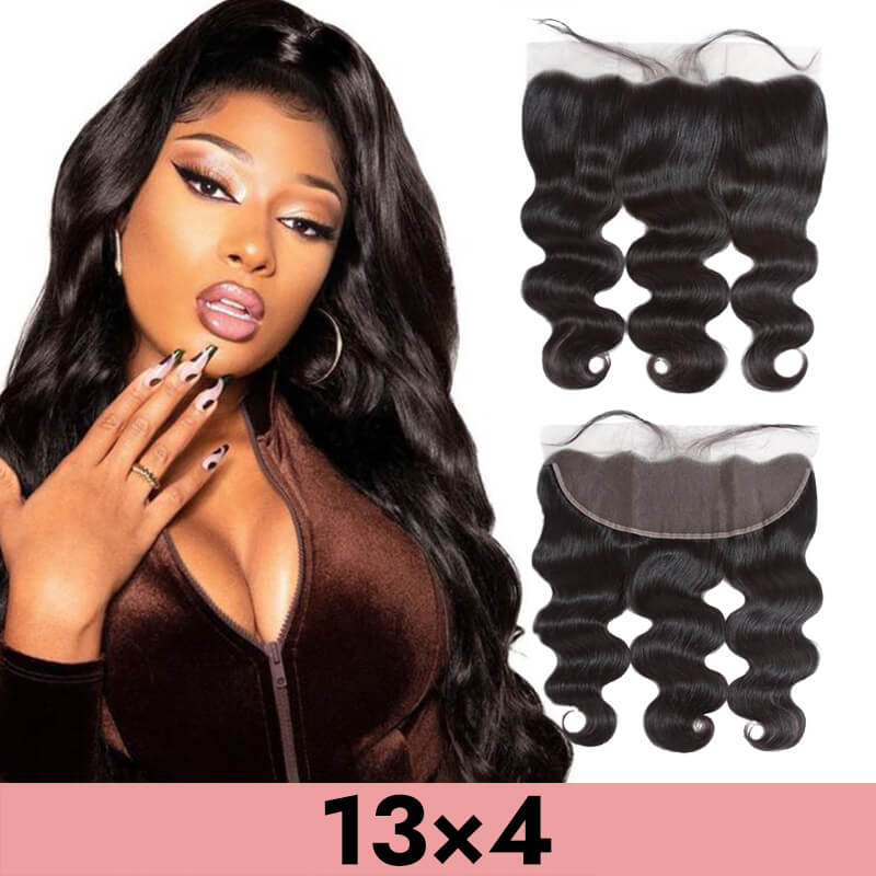 13x4 frontal HD lace transparent lace human virgin hair natural black straight bodywave deepcurl deepwave Kinky COMELYHAIRS™