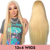 Straight 613 blonde wig 13x4 lace front wig full frontal wig HD lace transparent lace human virgin hair 150% 200% COMELYHAIRS™