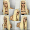 Load image into Gallery viewer, Straight 613 blonde 5x5 closure wig HD lace transparent lace 150% 200% human virgin hair COMELYHAIRS™