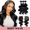 10A Body wave bundle deals bodywave 3 pcs bundles with 4x4 closure/5x5 closure/6x6 closure HD lace transparent lace COMELYHAIRS™