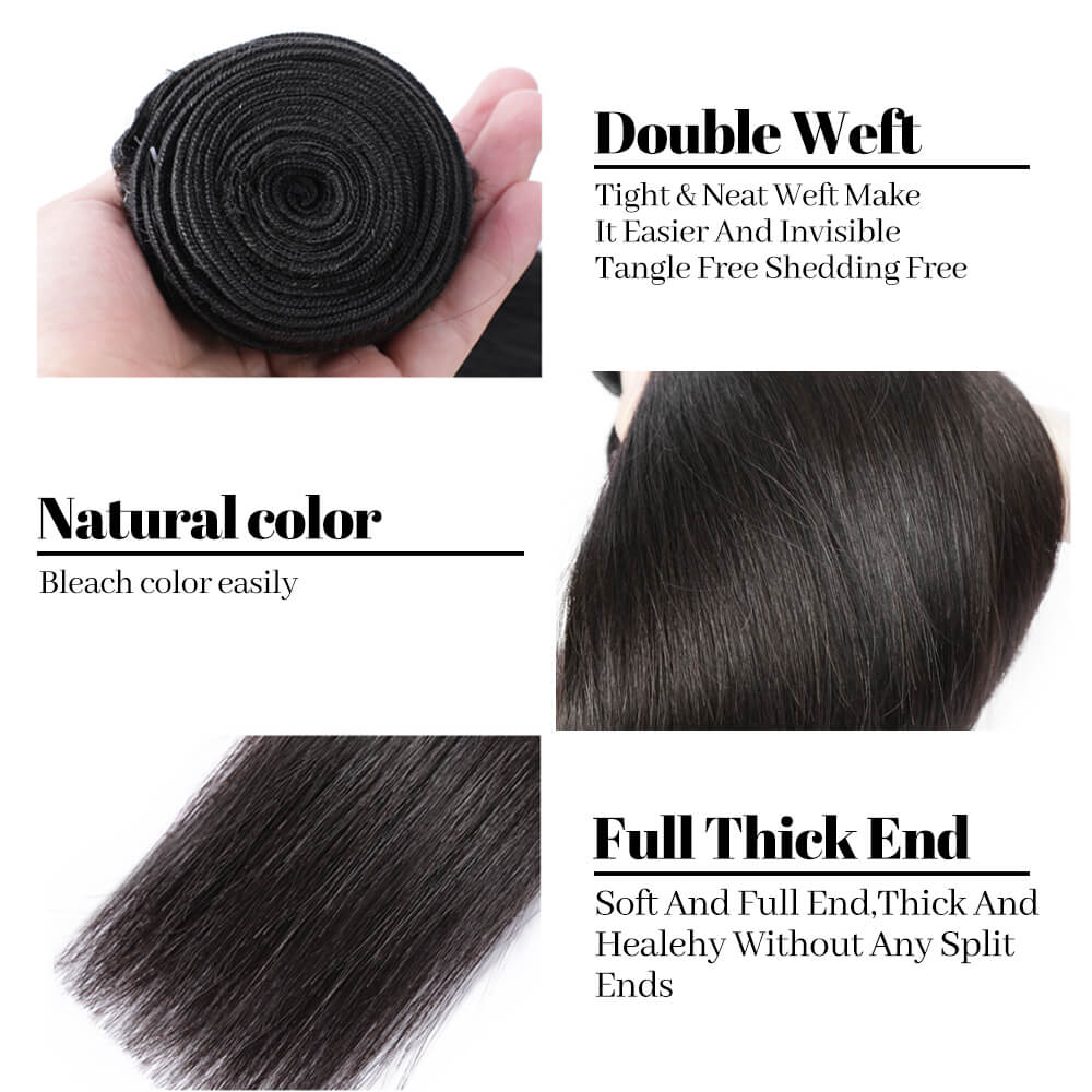 Deep wave Bundles Natural Nolor 100% Human Virgin Brazilian Hair Weaves Sale Store COMELYHAIRS®