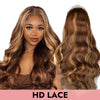 Load image into Gallery viewer, Body wave HD lace wig 5x5 13x4 13x6 closure wig lace front full frontal wig 150% 200% #4/27 Highlight human virgin hair Bodywave Comelyhairs™ - comelyhairs