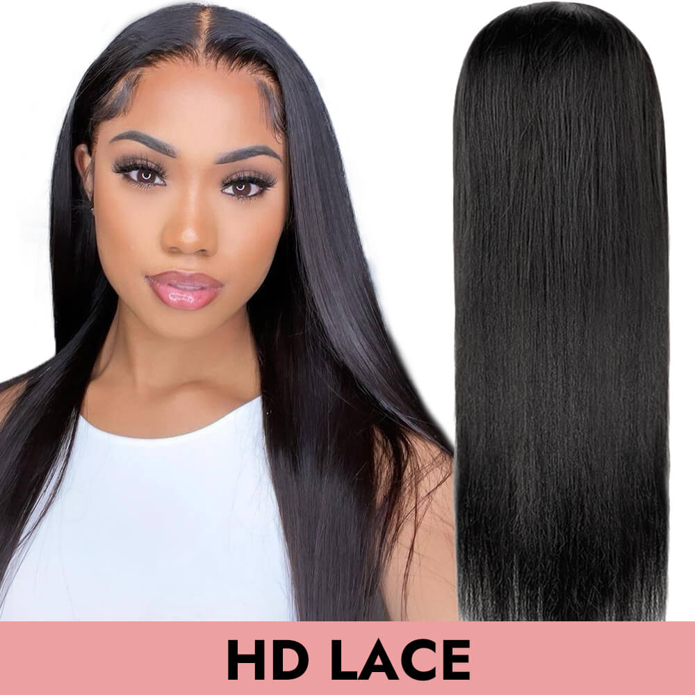 Straight HD full frontal lace front 13x4 13x6 human virgin hair wigs 180% 250% COMELYHAIRS™