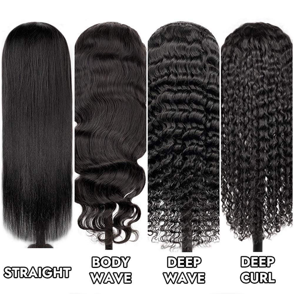 Full Frontal Wig Hd/Transparent Lace Human Virgin Hair Straight/Body Wave/Deep Curl/Deep Wave 150% 200%