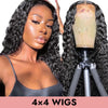 Waterwave 4x4 closure wig HD lace Transparent lace natural color 150% 200% human virgin hair Comelyhairs™ - comelyhairs